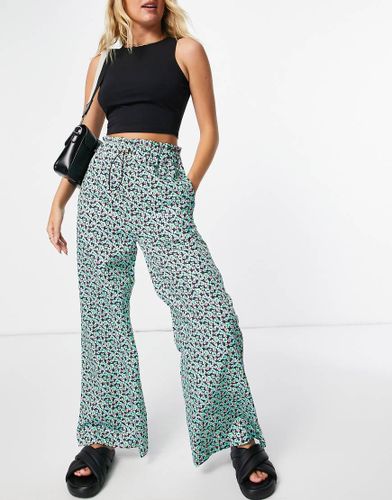 Pantalon d'ensemble large en coton à petites fleurs - Damson Madder - Modalova