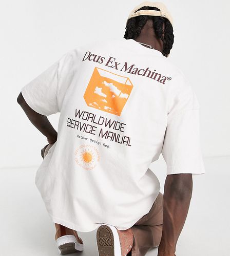 Nimbus - T-shirt épais avec imprimé dans le dos - Beige - Exclusivité ASOS - Deus Ex Machina - Modalova