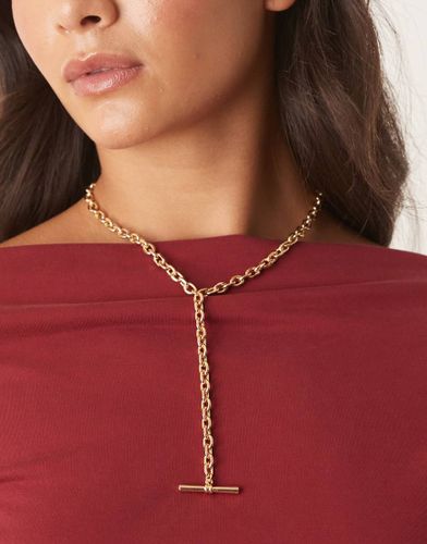 Collier chane lasso  barre en T - Designb London - Modalova