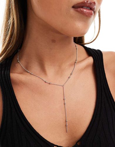 Collier lasso en chaîne et perles - Designb London - Modalova