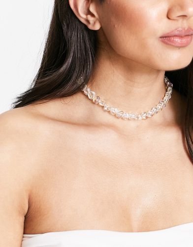 Collier ras de cou avec perles de cristal - Designb London - Modalova