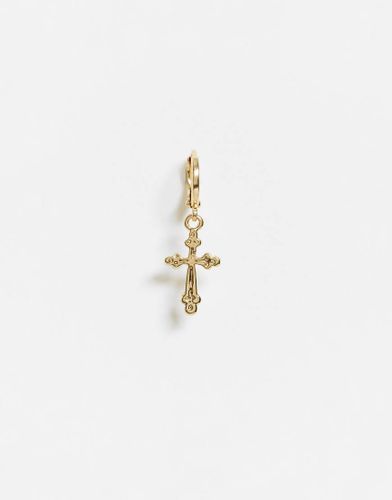 Exclusivité - Créole avec pendentif croix - Designb London - Modalova
