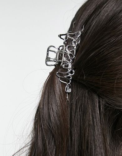 Pince à cheveux métallique effet fondu - Designb London - Modalova