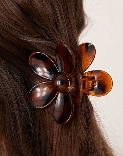 Pince à cheveux fleur - Écaille de tortue - Designb London - Modalova