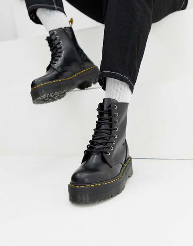 Jadon - Bottes en cuir lisse 8 aillets à plateforme - Dr Martens - Modalova