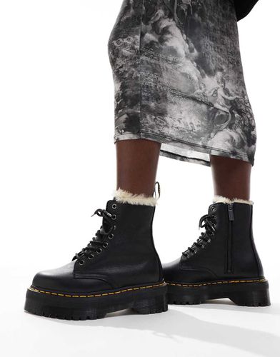 Jadon - Bottines avec 8 paires d'aillets et doublure en fausse fourrure - Pisa - Dr Martens - Modalova