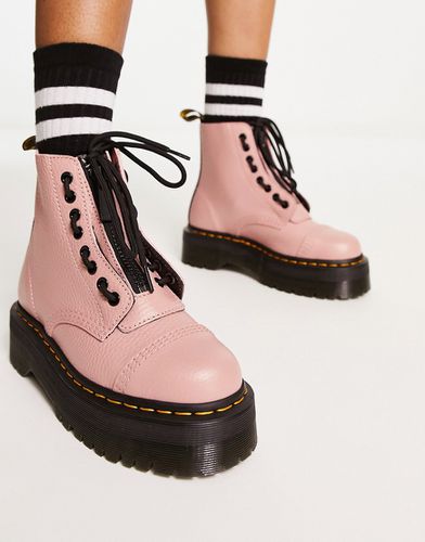 Sinclair - Bottines en cuir à semelle plateforme - Pêche - Dr Martens - Modalova