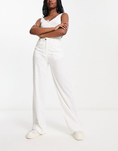Pantalon large en lin - Blanc cassé - Emory Park - Modalova