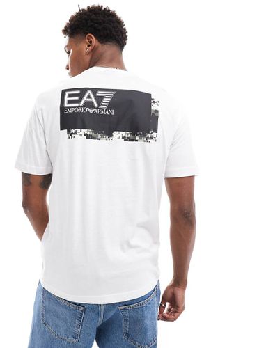 T-shirt avec logo encadré devant - Ea7 - Modalova