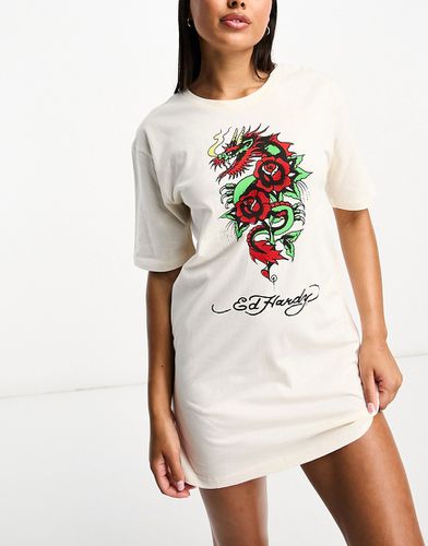 Indi Sleep - Robe t-shirt motif dragon - Ed Hardy - Modalova