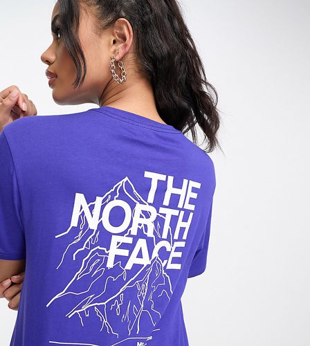 Exclusivité ASOS - - T-shirt boyfriend à motif montagne - foncé - The North Face - Modalova