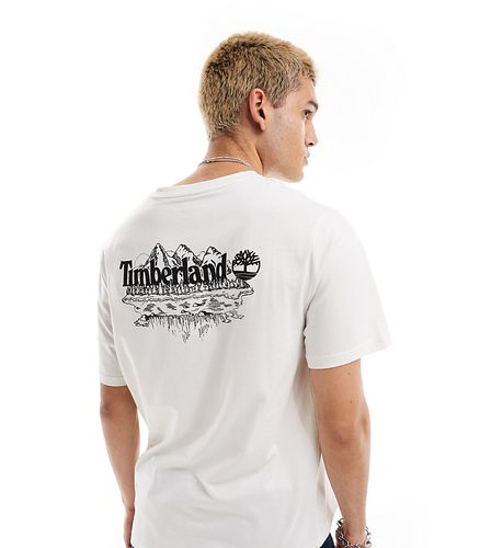 Exclusivité ASOS - - T-shirt oversize avec grand imprimé montagne au dos - cassé - Timberland - Modalova