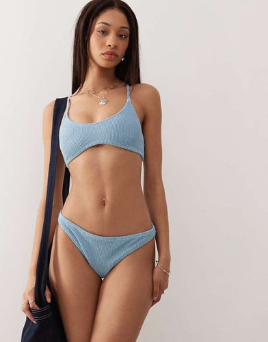 Exclusivité ASOS - Ava - Bas de bikini froissé coupe brésilienne - Weekday - Modalova