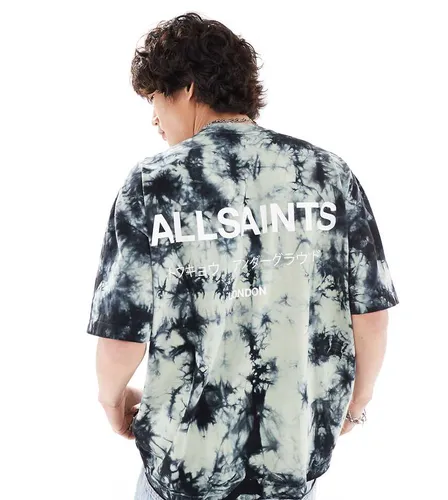 Exclusivité ASOS - Underground - T-shirt oversize - Effet tie-dye foncé - Allsaints - Modalova