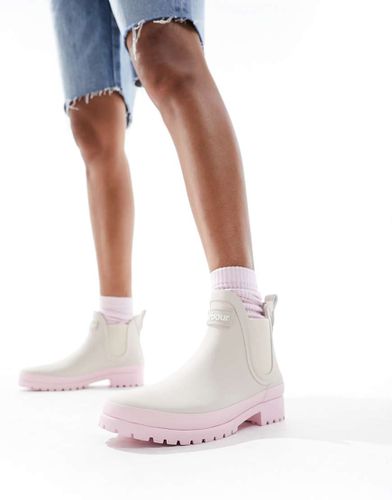 Exclusivité ASOS - Mallow - Bottes de pluie courtes en caoutchouc - Taupe - Barbour - Modalova