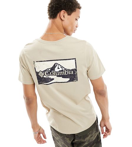 Exclusivité ASOS - - Rapid Ridge - T-shirt avec imprimé au dos - Beige - Columbia - Modalova