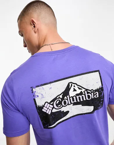 Exclusivité ASOS - - Rapid Ridge - T-shirt avec imprimé graphique au dos - Violet - Columbia - Modalova