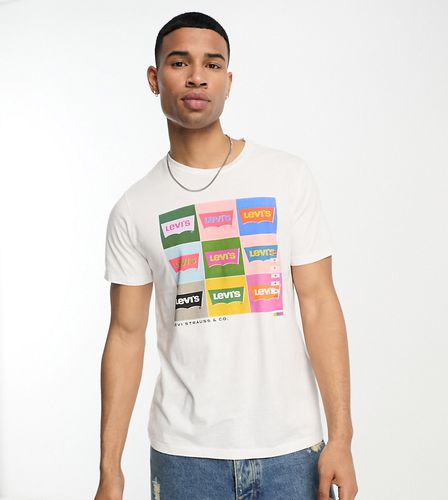 Exclusivité ASOS - - T-shirt avec logos fluo sur l'ensemble - Levi's - Modalova