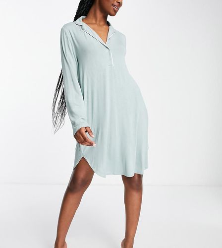 Exclusivité - - Chemise de nuit d'allaitement avec boutons-pression sur le devant - clair cendré - Lindex - Modalova