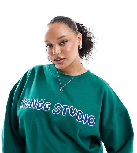 Exclusivité - Renée Studio - Sweat d'ensemble oversize à logo - Renee Studio - Modalova