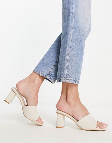 Mules à talon carré - Beige - Forever New - Modalova