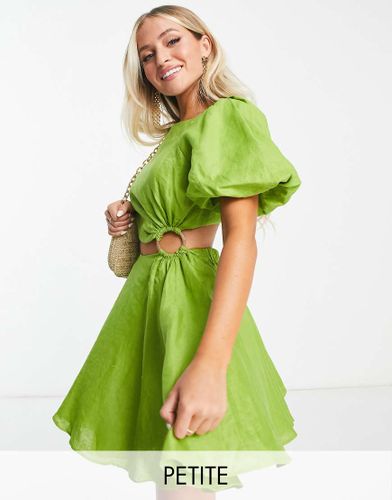 Robe courte à découpes - olive - Forever New Petite - Modalova