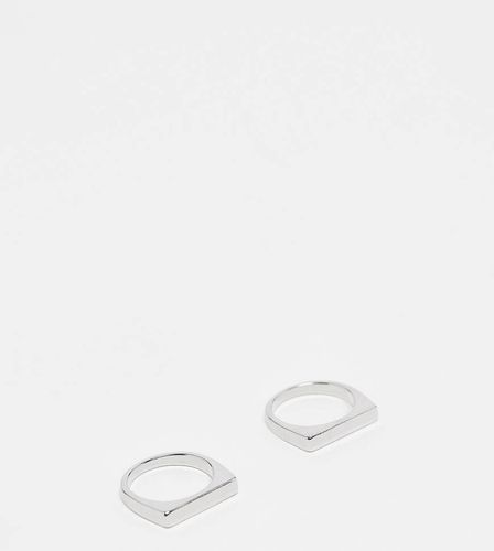 Lot de 2 bagues rectangulaires - Faded Future - Modalova