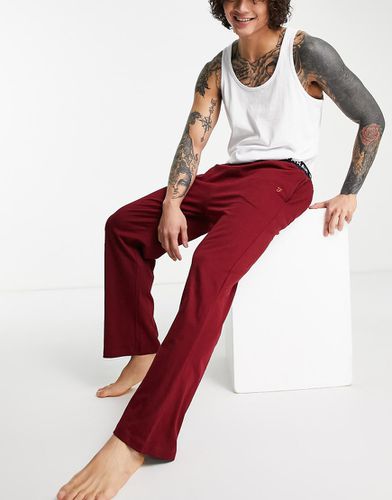 Greshem - Pantalon confort en jersey - Bordeaux - Farah - Modalova