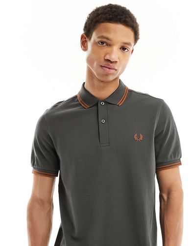 Polo à logo et liserés - Fred Perry - Modalova