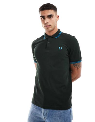 Polo à liseré double - foncé - Fred Perry - Modalova