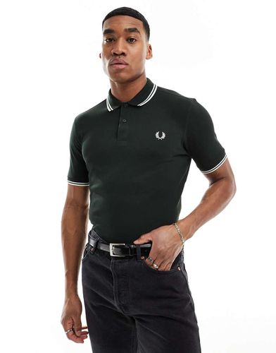 Polo avec logo et double liseré - Fred Perry - Modalova