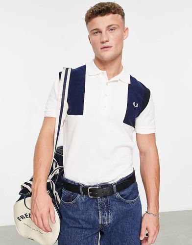 Polo en tissu éponge à empiècements - Fred Perry - Modalova