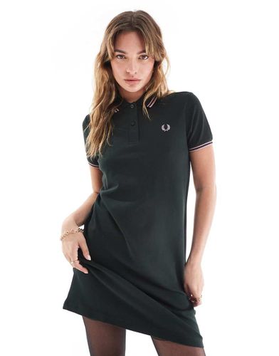 Robe polo à liserés - foncé/vieux rose - Fred Perry - Modalova