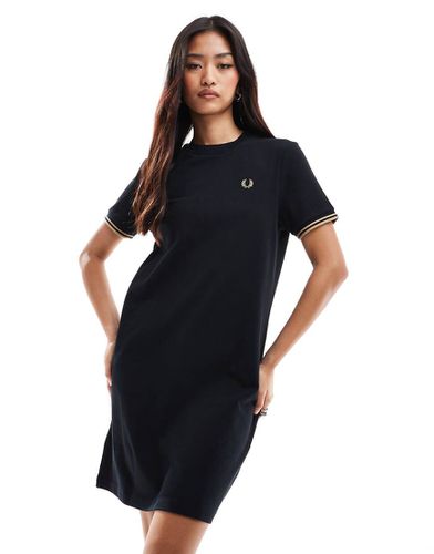 Robe t-shirt à manches à revers - Fred Perry - Modalova