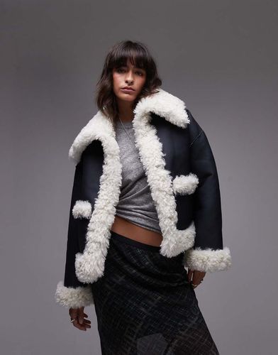 Kiki - Veste oversize en sherpa - /crème - Free People - Modalova