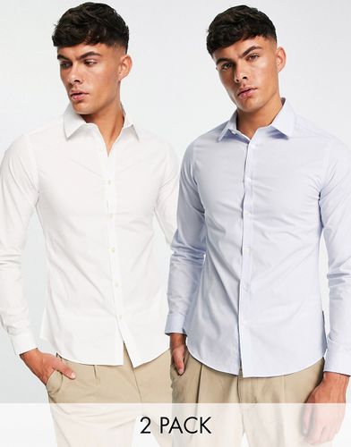 Lot de 2 chemises habillées - Blanc et - French Connection - Modalova