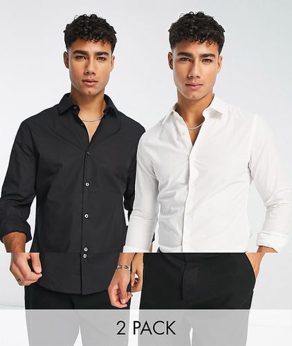 Lot de 2 chemises habillées - Blanc et - French Connection - Modalova