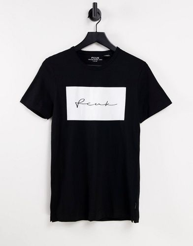 T-shirt à inscription FCUK » encadrée - French Connection - Modalova