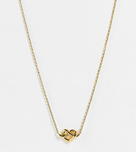 Loves Me Knot - Collier à mini pendentif en plaqué or - Kate Spade - Modalova