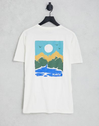 T-shirt à imprimé peinture - Crème - Kavu - Modalova