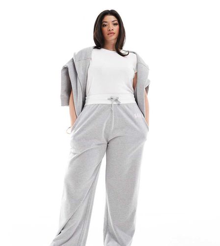 Plus - Pantalon de jogging ample d'ensemble avec taille contrastante à cordon de serrage - clair - Kaiia - Modalova