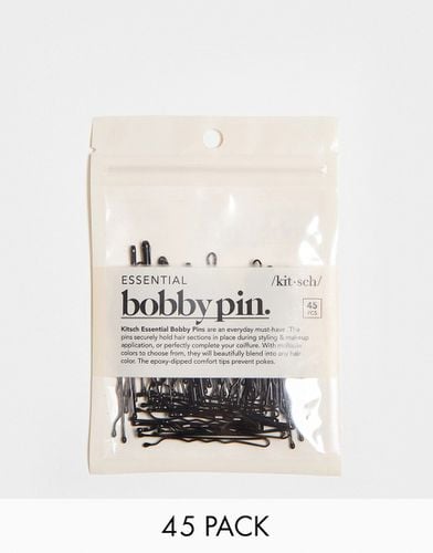 Essential Bobby Pin - Lot de 45 épingles à cheveux - Noir - Kitsch - Modalova