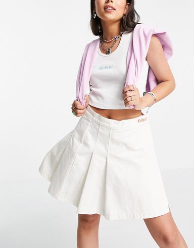 Mini-jupe de tennis avec logo brodé à la taille - Kickers - Modalova