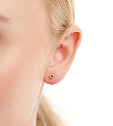 Clous d'oreilles avec découpe étoile en plaqué or - Kingsley Ryan - Modalova