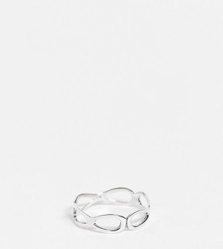 Bague ajourée à boucles en argent massif - Kingsley Ryan Curve - Modalova