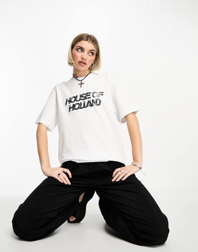 T-shirt avec logo imprimé animal scintillant - House Of Holland - Modalova