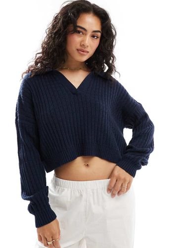 Pull manches longues et col polo - Hollister - Modalova