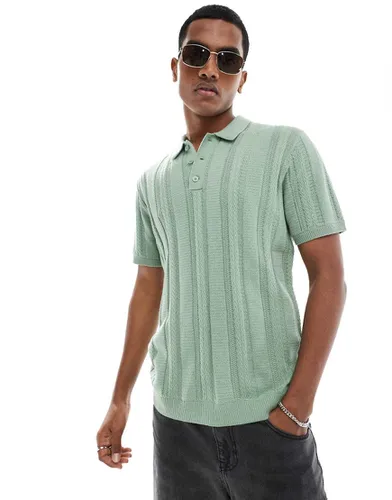 Hollister - Polo en maille - Vert - Hollister - Modalova