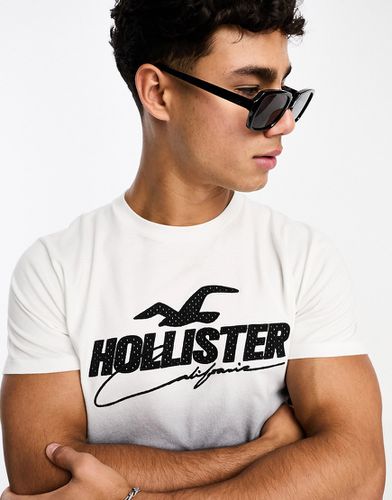 T-shirt à effet dégradé appliqué en tulle technique - /noir - Hollister - Modalova