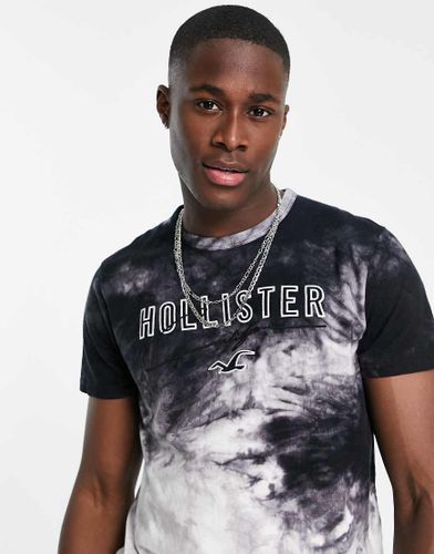 T-shirt à grand motif délavé sur le devant - Hollister - Modalova